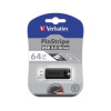 Verbatim PinStripe 64GB USB3.2 Gen1, crni 